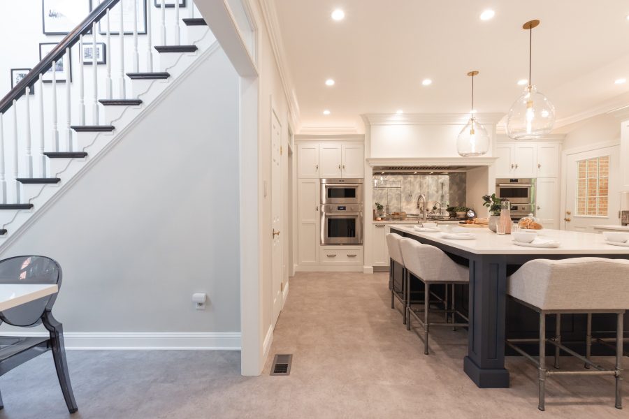 Spillover from kitchen into dining area, natural light spilling into home, lighting controls, Gramophone Ltd.